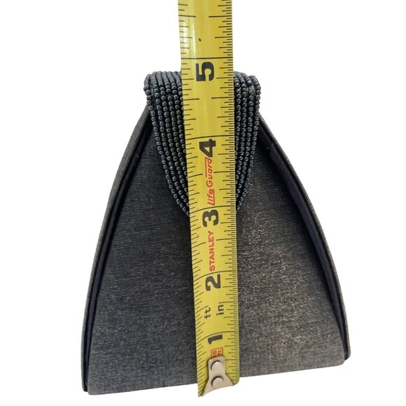 Bridal Formal Evening Hand Bag Purse Shoulder Clutch Beaded Strap Flap Closure - Picture 14 of 16